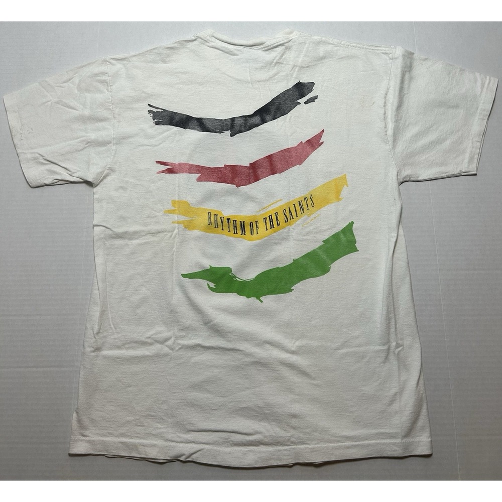 Vintage 90s Paul Simon Rhythm of the Saints shirt Anvil Made In USA Band Tee XL - Picture 6 of 7